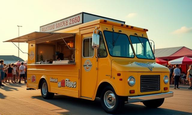 Retro-fitted food truck ready for service